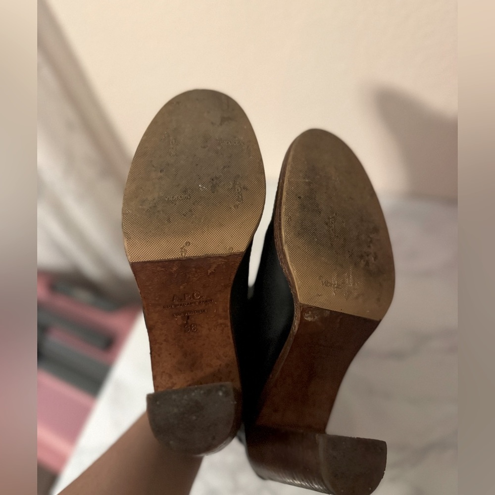 APC Black Leather Boots – Size 38 EUR / 8 US - Picture 4 of 5